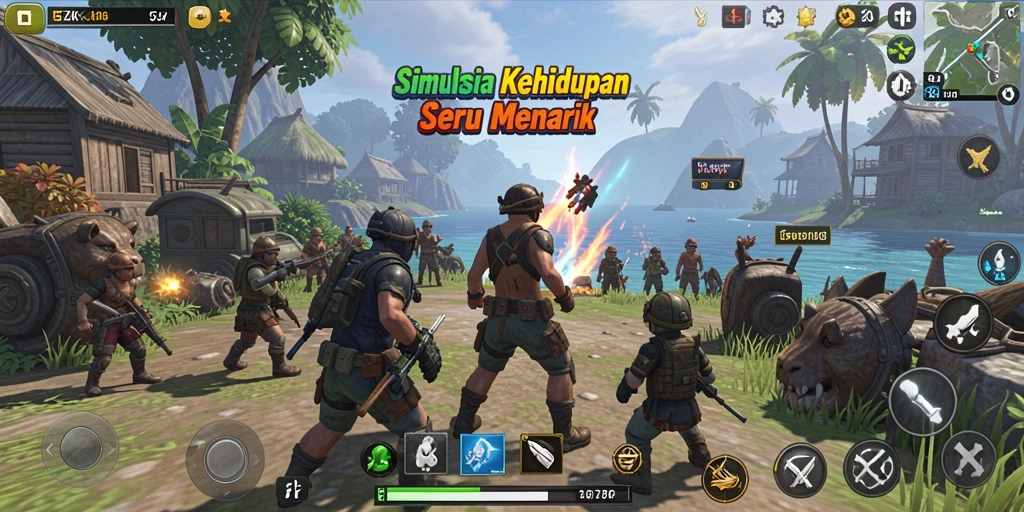 Tampilan gameplay menarik dari 5ZK dengan grafis yang memukau.