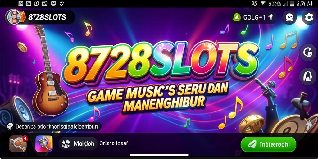 Gameplay menarik 8728SLOTS dengan irama musik yang menghibur.