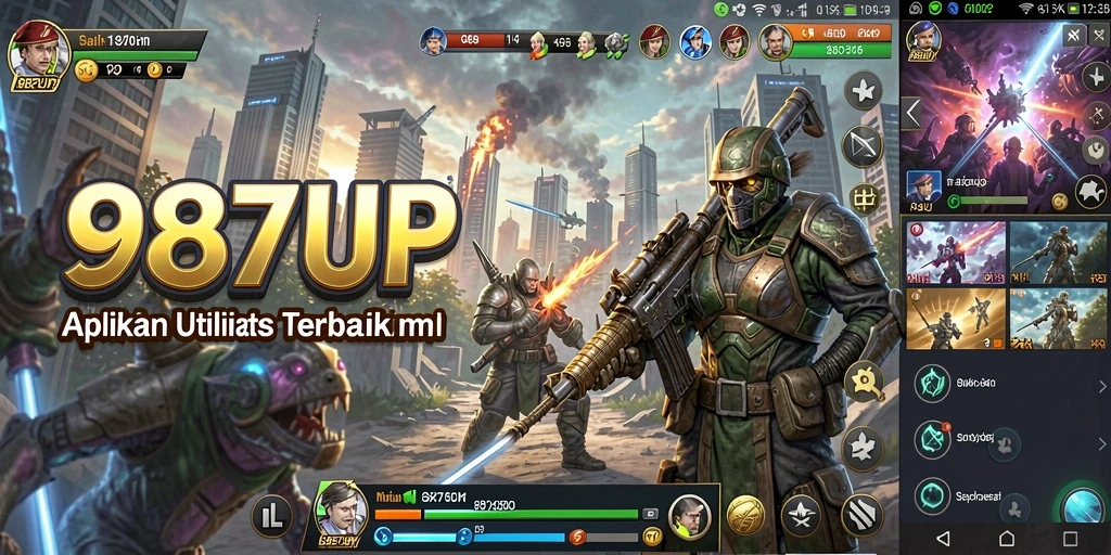 Screenshot aplikasi 987UP yang menunjukkan fitur pengingat dan manajemen tugas.