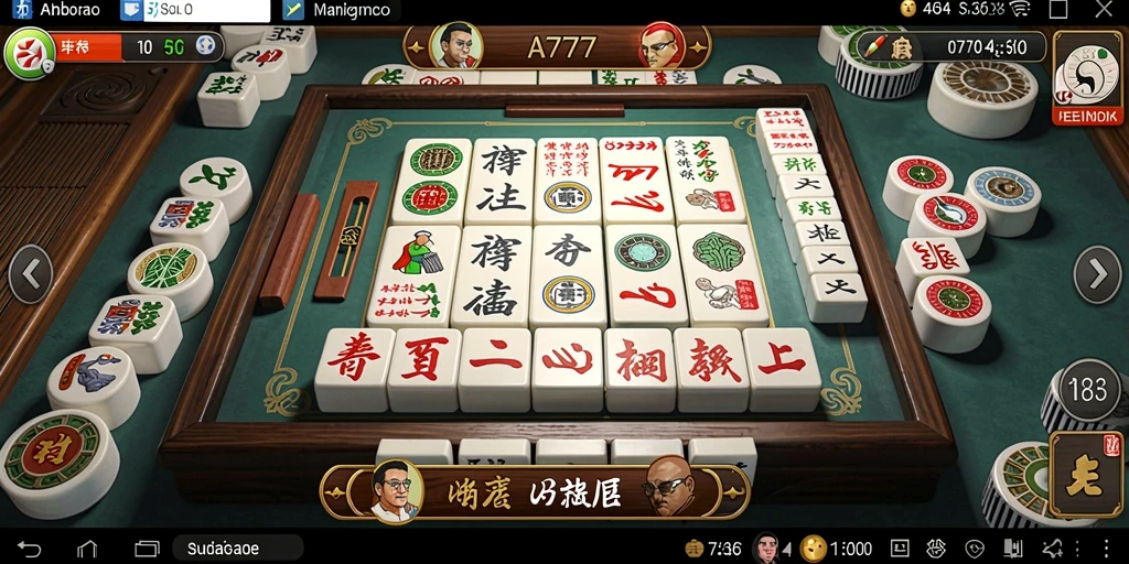 Tangkapan layar A7777 menunjukkan gameplay Mahjong yang seru dan menghibur.
