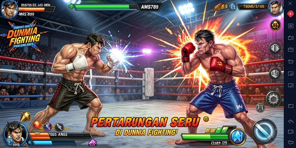 Tampilan grafik pertarungan seru dalam game Fighting