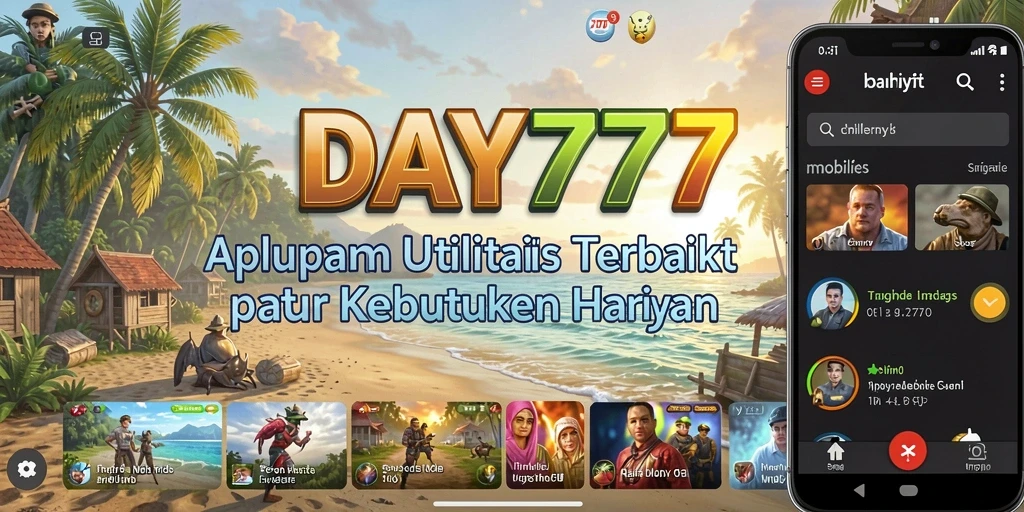 Screenshot utama DAY777 menampilkan antarmuka intuitif dan fitur pengingat yang praktis.