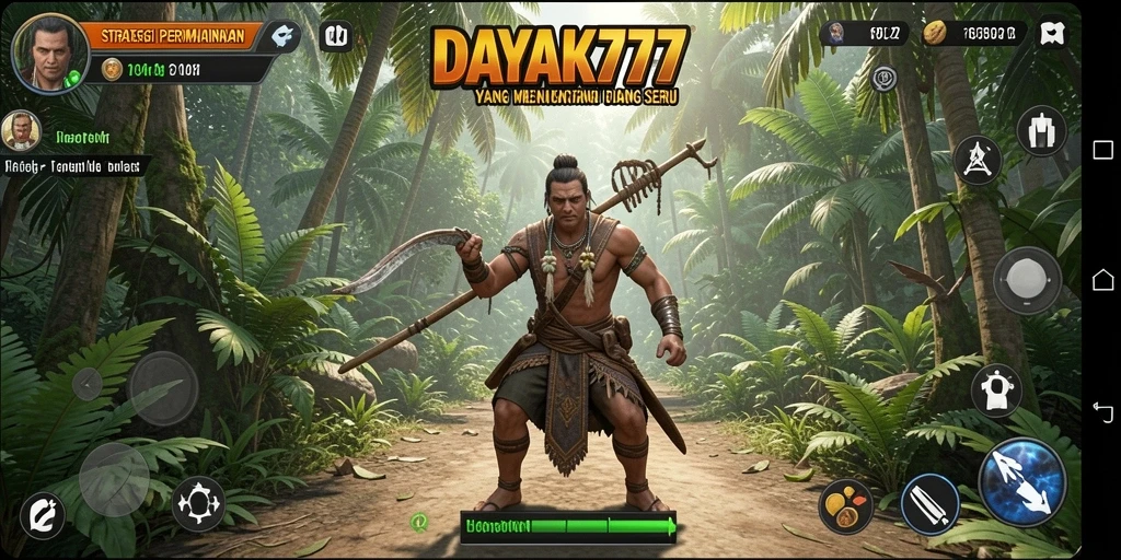 Tangkapan layar utama DAYAK777 menunjukkan strategi dan pertempuran yang mendebarkan.
