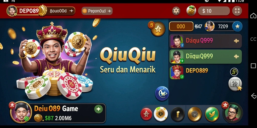 Gameplay seru dan intens dalam DEPO89 QiuQiu.