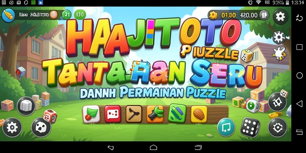 Tampilkan gameplay menantang dari HAJITOTO dengan tampilan puzzle yang menarik.