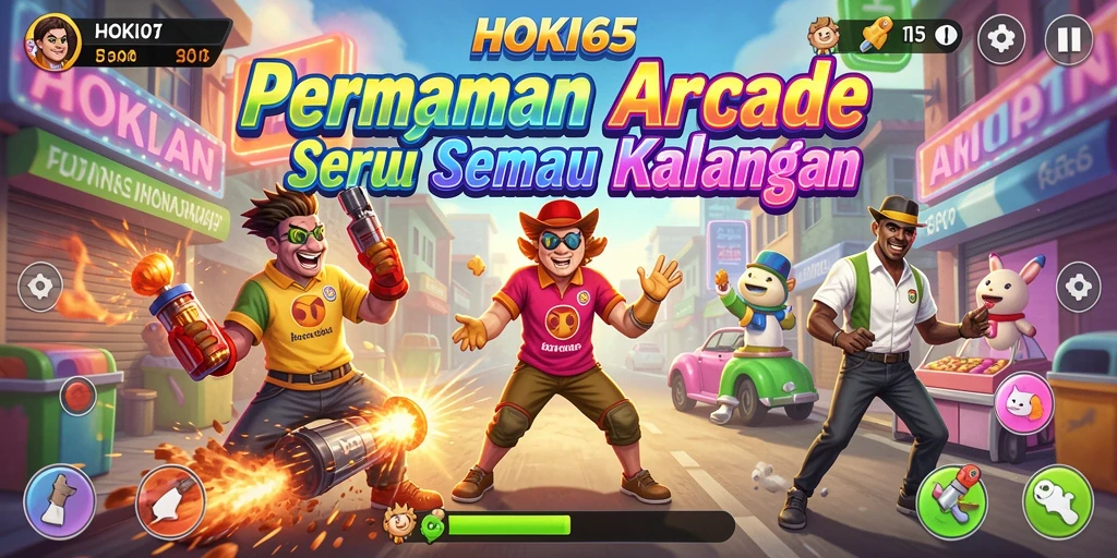 Tampilan gameplay HOKI65 yang penuh aksi dan seru.