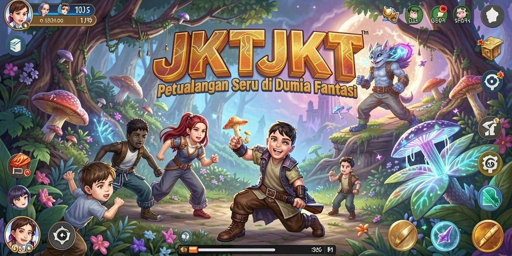 Tampilan gameplay <strong>JKTJKT</strong> yang memukau dalam dunia petualangan.
