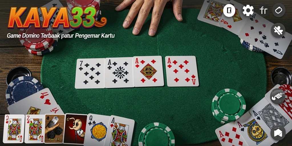 Tampilan gameplay menegangkan dari KAYA33 saat bermain Domino.