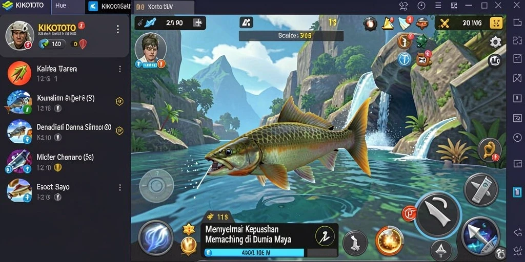 Tangkapan ikan yang memuaskan dalam KIKOTOTO.