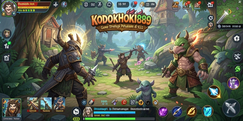 Screenshot gameplay KODOKHOKI889 menampilkan strategi dan pertarungan mendebarkan.