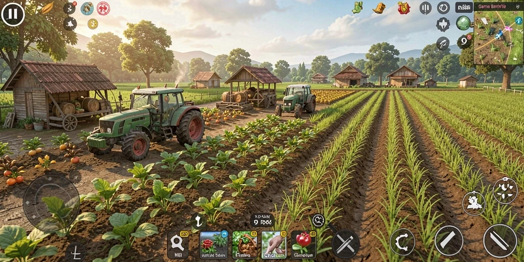 Screenshot LPO88 menampilkan pengalaman gameplay bertani yang menyenangkan.