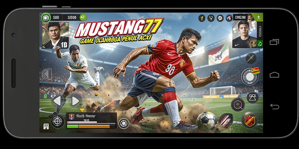 Tampilan gameplay menarik di MUSTANG77, penuh aksi olahraga.