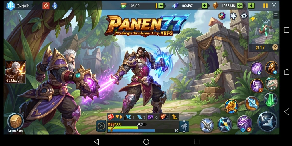 Tangkapan layar gameplay seru dari ARPG PANEN77.
