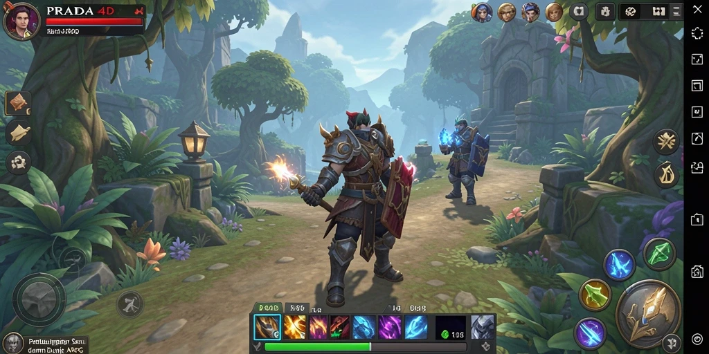 Tampilan gameplay PRADA4D yang menegangkan dan mendebarkan.