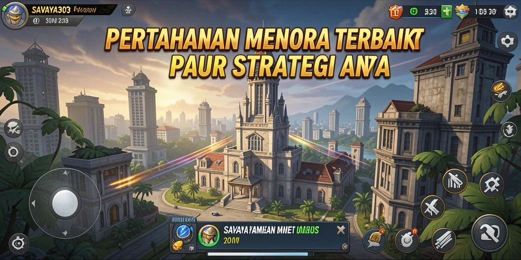 Gameplay menegangkan dengan pertahanan menara yang strategis.