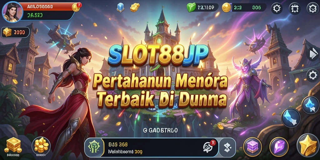 Screenshot terlihat menarik dengan aksi menara bertahan di SLOT88JP.