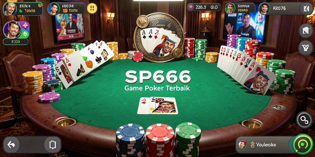 Gameplay seru dalam aplikasi Poker SP666.