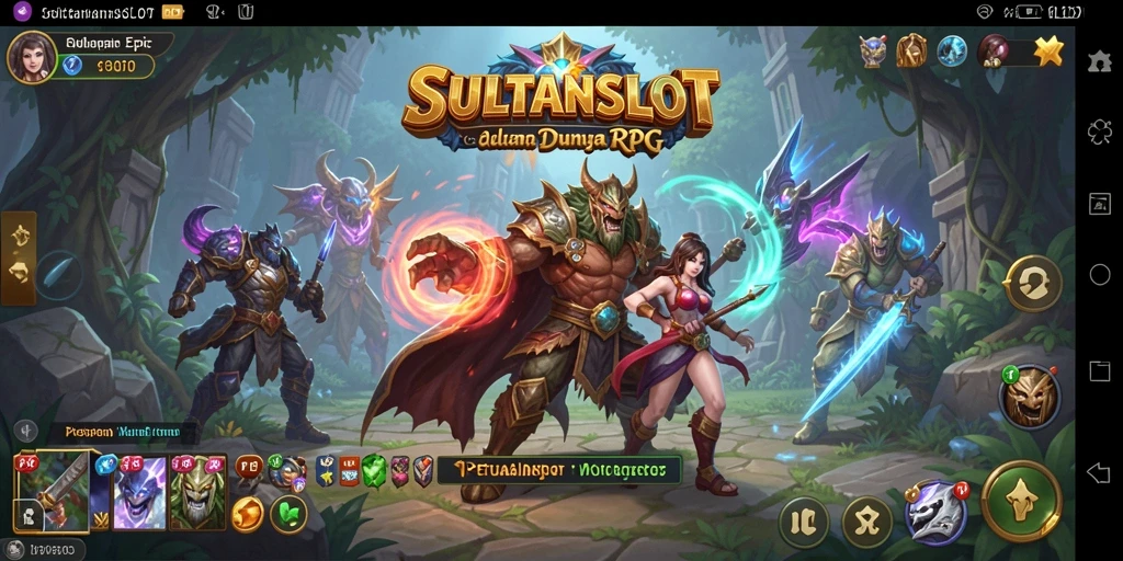 Tampilan utama gameplay SULTANSLOT yang epik dan penuh petualangan.