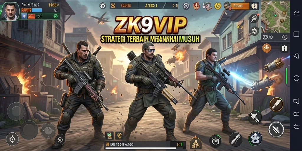 Screenshot ZK9VIP menampilkan pemain yang sedang merencanakan strategi.